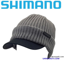 Шапка с козырьком Shimano Knit Watch Breath Hyper +℃ Gray